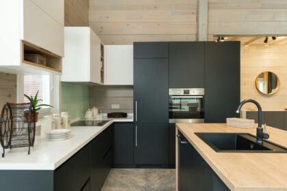 ντουλάπια κουζίνας σε 2 χρώματα