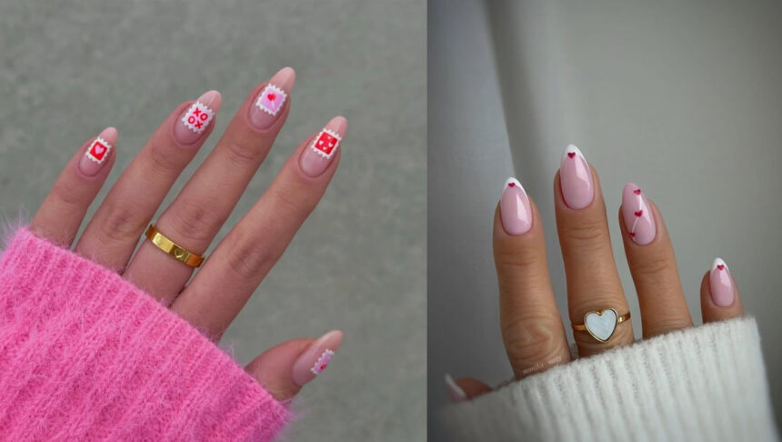 10 Στυλάτα σχέδια για Νύχια για την Ημέρα του Αγίου Βαλεντίνου