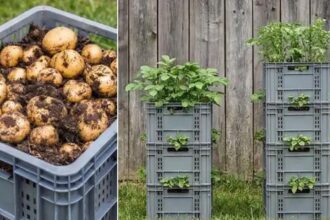 Πώς καλλιεργούν πατάτες σε στοιβαγμένα τελάρα (και πώς μπορείς να το κάνεις κι εσύ στο σπίτι)