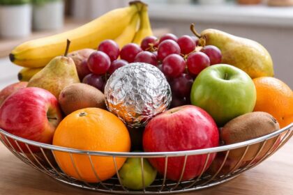 Γιατί βάζουν μια μπάλα αλουμινόχαρτο ανάμεσα στα φρούτα