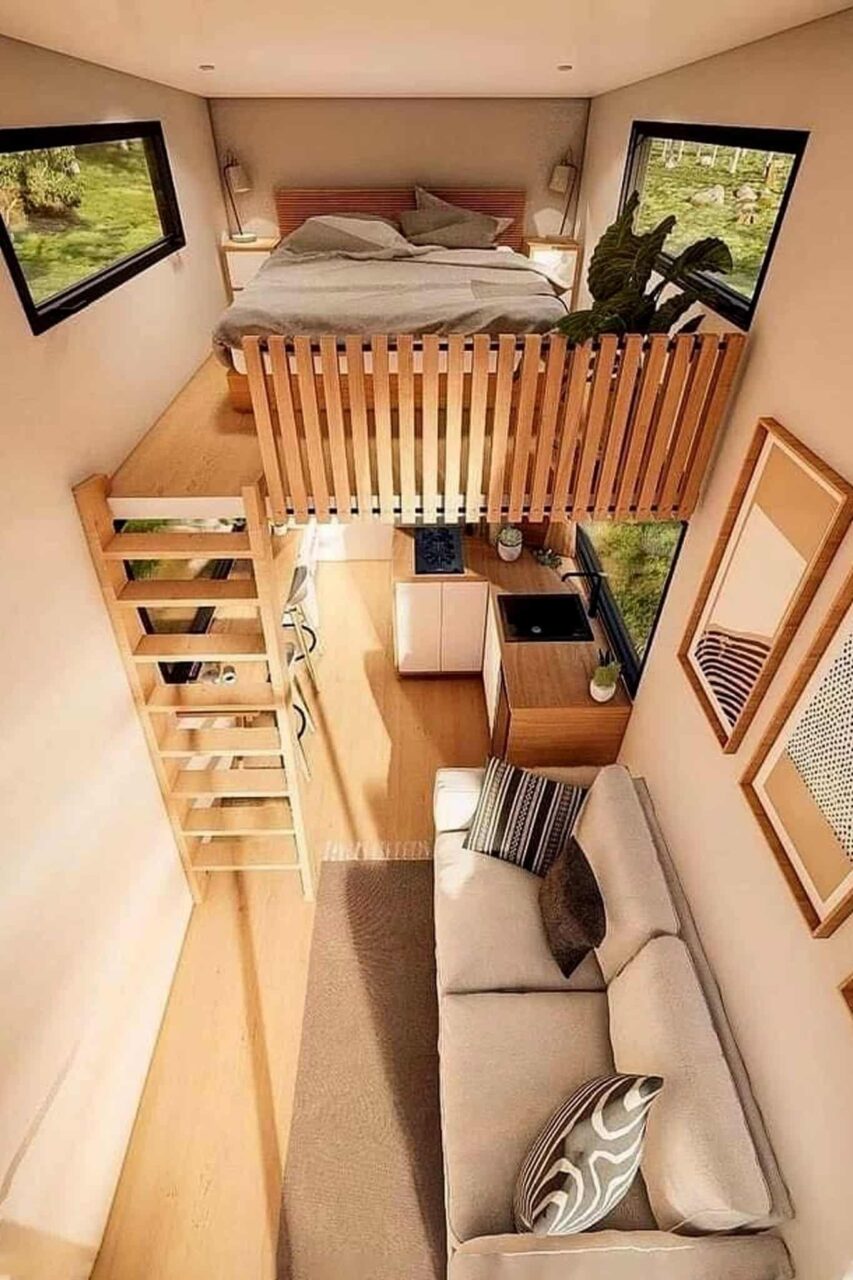 Μικρά σπίτια με πατάρι και σοφίτα: 100 ιδέες και design hacks για να κάνεις ένα μικρό σπίτι να φαίνεται μεγαλύτερο και άνετο 93 Μικρά σπίτια με πατάρι και σοφίτα: 100 ιδέες και design hacks για να κάνεις ένα μικρό σπίτι να φαίνεται μεγαλύτερο και άνετο