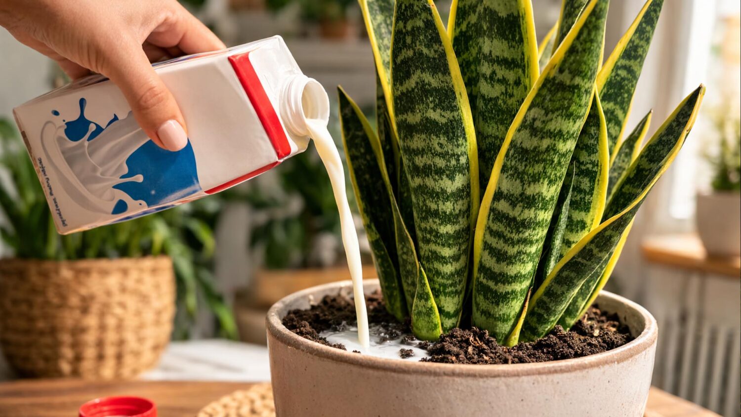 Γάλα στην Σανσεβιέρια: Γιατί αξίζει να το κάνετε και σε τι χρησιμεύει