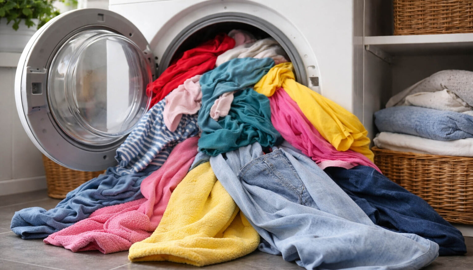 Γεμίζετε το πλυντήριο μέχρι πάνω; Δείτε τι πραγματικά συμβαίνει στα ρούχα σας