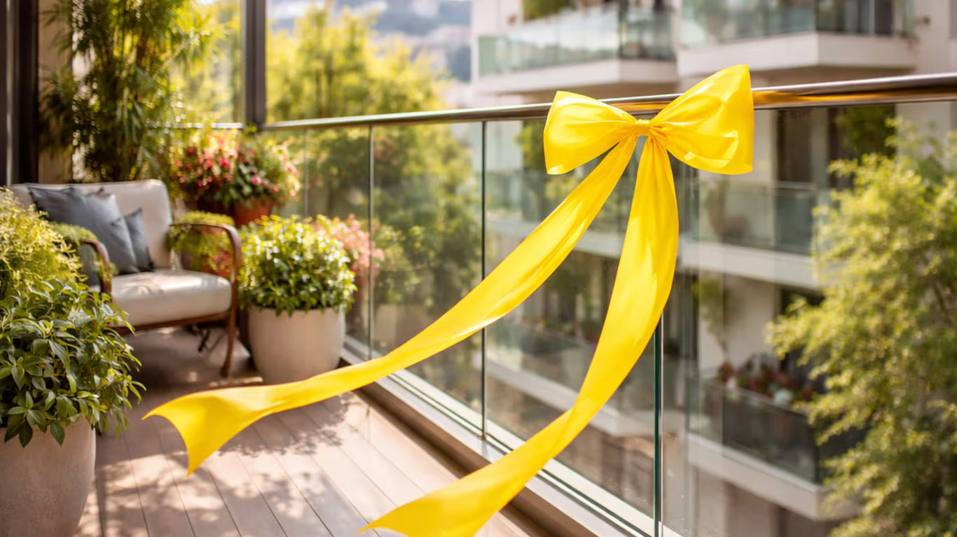 Κίτρινες κορδέλες στο μπαλκόνι: Γιατί τις βάζουν όλο και περισσότεροι και τι σημαίνει