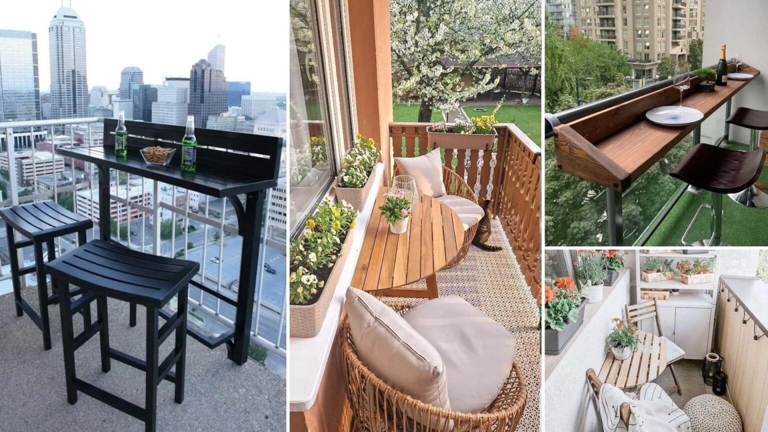 36 μικρά και λειτουργικά τραπεζάκια για μικρό μπαλκόνι για να απολαμβάνεις τον καφέ σου και το πρωινό