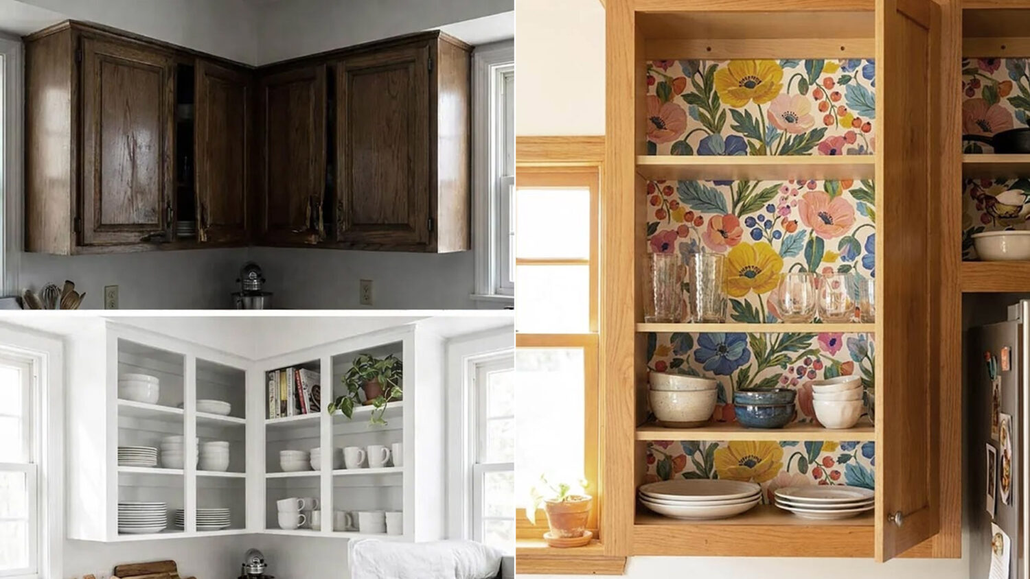 Σπίτι σε ενοίκιο: 17 οικονομικοί τρόποι να καλύψετε τα άσχημα ή φθαρμένα ντουλάπια κουζίνας