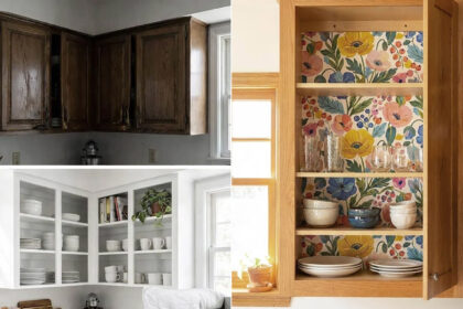 Σπίτι σε ενοίκιο: 17 οικονομικοί τρόποι να καλύψετε τα άσχημα ή φθαρμένα ντουλάπια κουζίνας