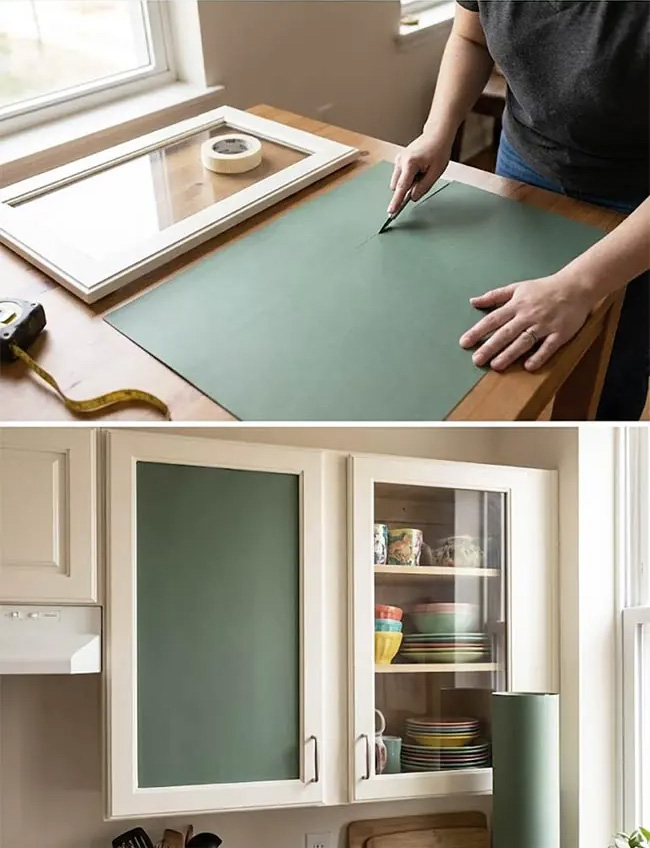 Σπίτι σε ενοίκιο: 17 οικονομικοί τρόποι να καλύψετε τα άσχημα ή φθαρμένα ντουλάπια κουζίνας 18 Σπίτι σε ενοίκιο: 17 οικονομικοί τρόποι να καλύψετε τα άσχημα ή φθαρμένα ντουλάπια κουζίνας