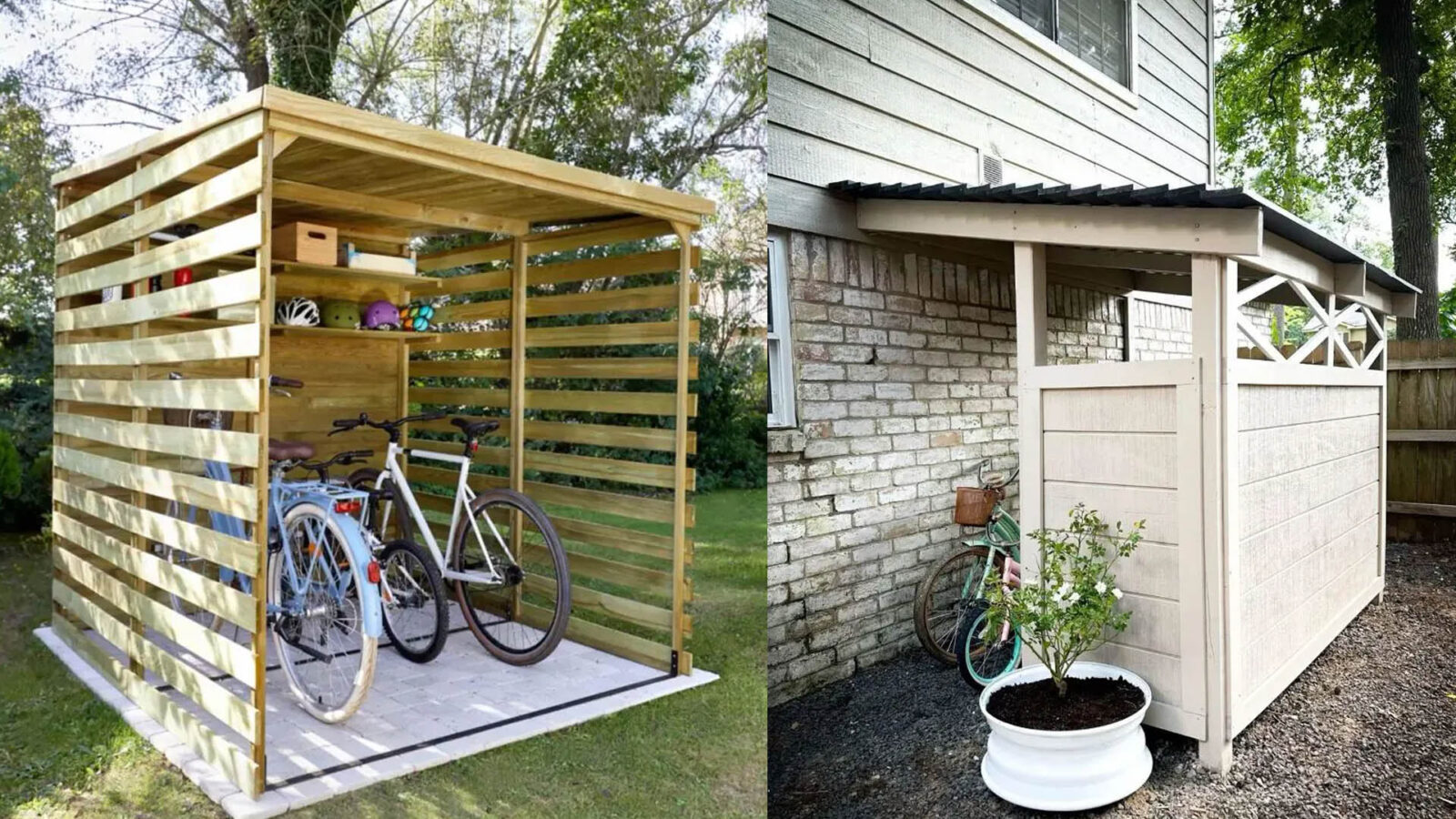 10 έξυπνες ιδέες για να αποθηκεύεις το ποδήλατο έξω από το σπίτι