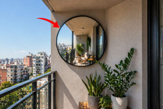 Βάλε έναν καθρέφτη στη γωνία του μπαλκονιού: Δεν είναι απλά για διακόσμηση